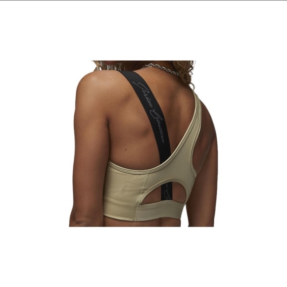 NWT Tan Medium Nike SportsBra from the Jordan Collection with unique straps - Picture 4 of 10